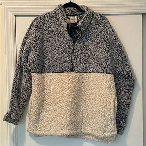 Emily B 3/4 Pullover Zip Sherpa